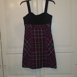 Purple and black dress